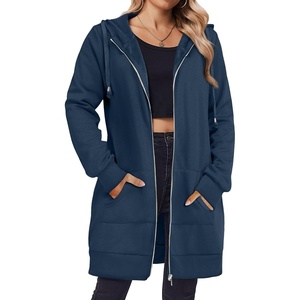 Zeagoo Women’s Zip Up Hoodies Long Tunic Sweatshirts Oversized Fleece Casual Long Sleeve 2026 Fall Hoodie Jacket Coat(Royal Blue)