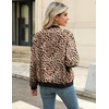 Zeagoo Women Bomber Jacket Casual Coats Spring Fall Clothes with Pockets(Leopard)
