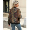Zeagoo Women Bomber Jacket Casual Coats Spring Fall Clothes with Pockets(Multicolor)