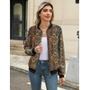 Zeagoo Women Bomber Jacket Casual Coats Spring Fall Clothes with Pockets(Multicolor)