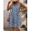 Zeagoo Womens Summer Dress 2026 Loose V Neck Sleeveless Sundresses Swimsuit Coverup with Pockets Floral Tank Dresses(Blue Floral-printed)