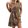 Zeagoo Womens Summer Dress 2026 Loose V Neck Sleeveless Sundresses Swimsuit Coverup with Pockets Floral Tank Dresses(Printed-1)