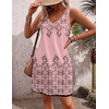 Zeagoo Womens Summer Dress 2026 Loose V Neck Sleeveless Sundresses Swimsuit Coverup with Pockets Floral Tank Dresses(Sf292)