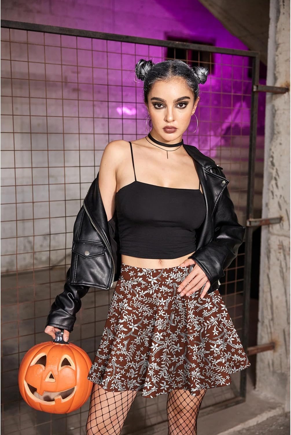 image:imageZeagoo Womens Skirt Basic Mini Skater Skirt 2026 Summer Skirts Stretchable High Waist ALine Party Club SkirtsRed Floral