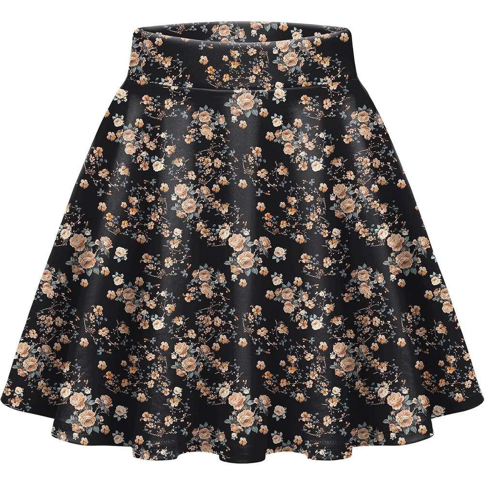 image:imageZeagoo Womens Skirt Basic Mini Skater Skirt 2026 Summer Skirts Stretchable High Waist ALine Party Club SkirtsBf131
