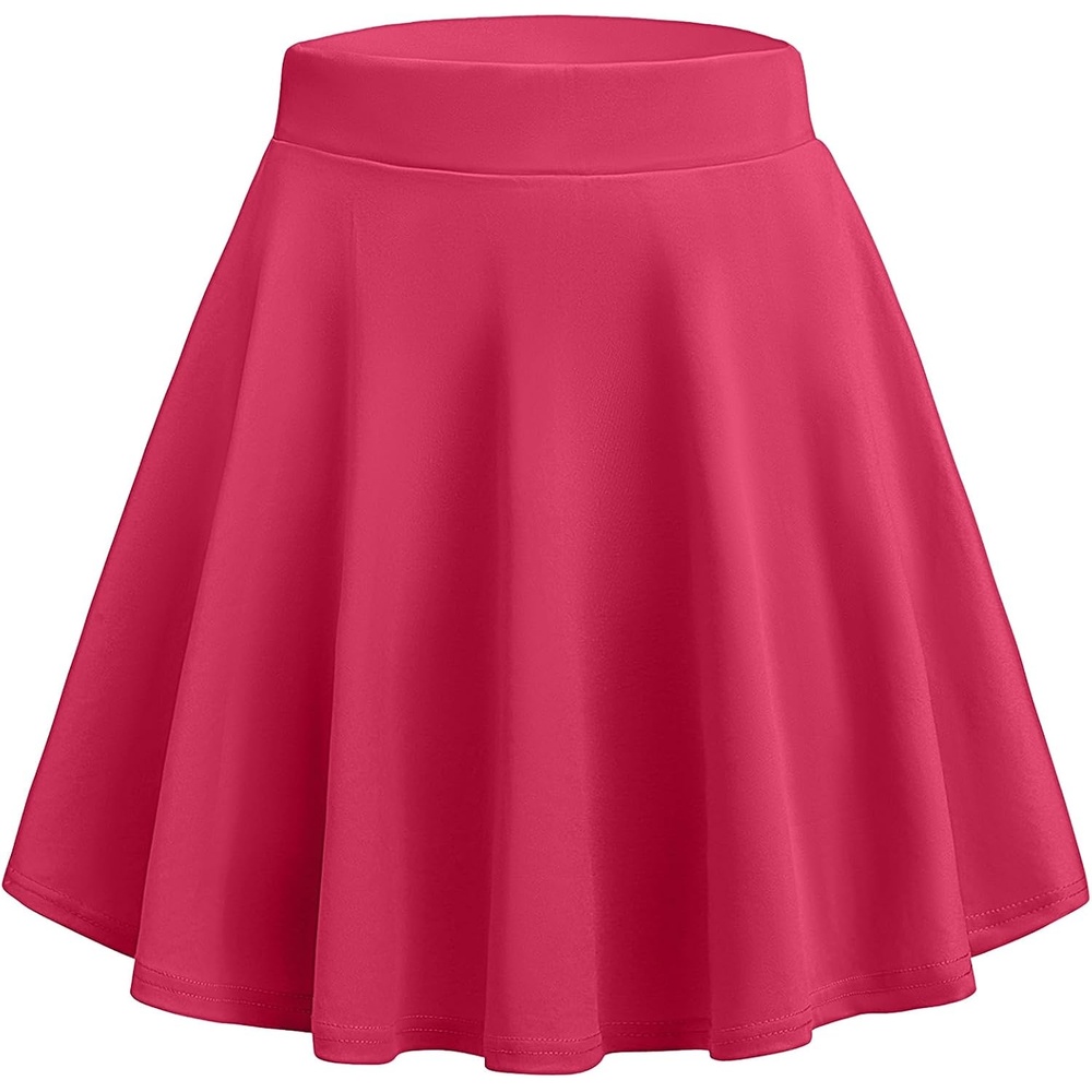 image:imageZeagoo Womens Skirt Basic Mini Skater Skirt 2026 Summer Skirts Stretchable High Waist ALine Party Club SkirtsRose