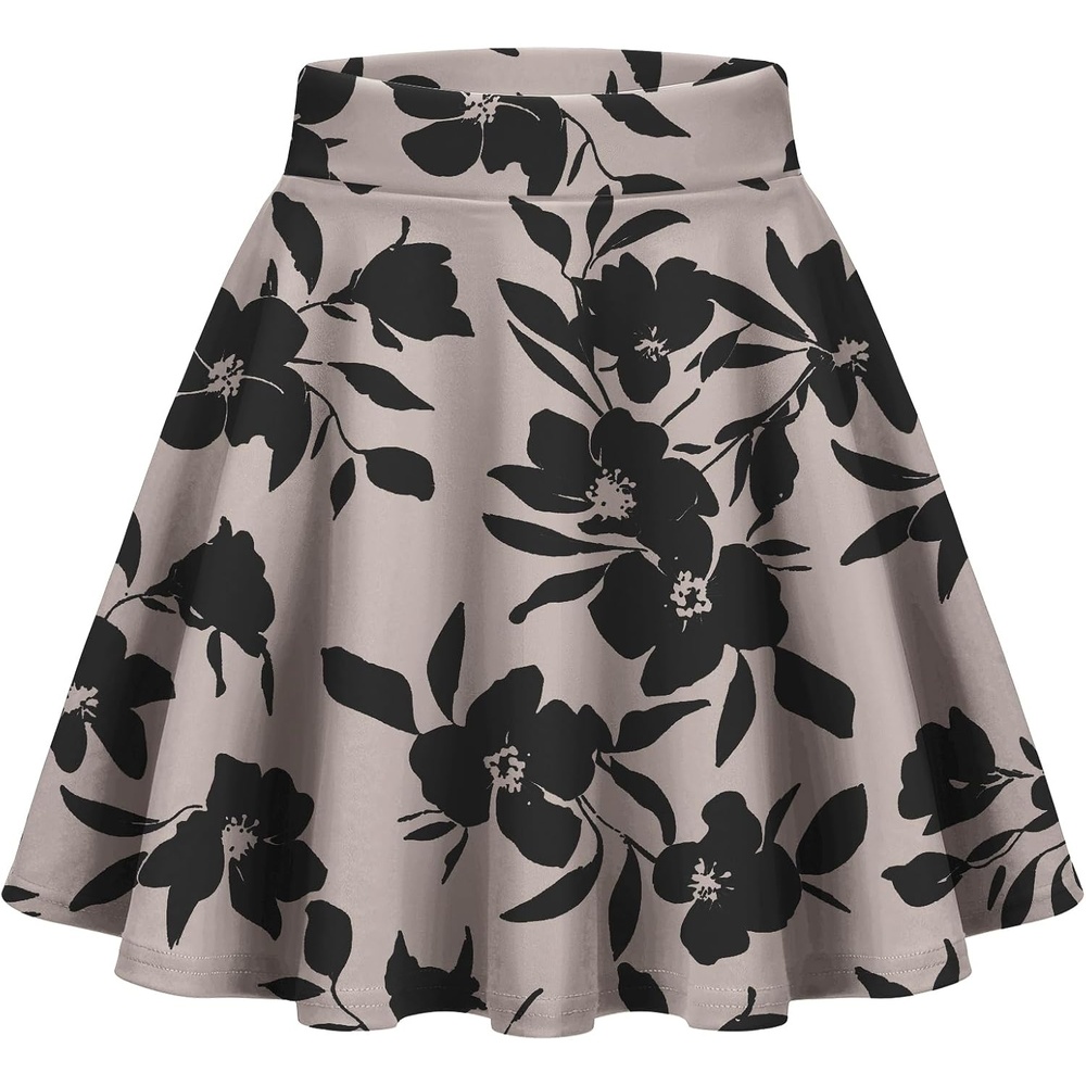 image:imageZeagoo Womens Skirt Basic Mini Skater Skirt 2026 Summer Skirts Stretchable High Waist ALine Party Club SkirtsSf84