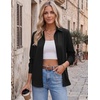 Zeagoo Blouses for Women Dressy Casual Long Sleeve Button Down Shirts Tops(B-black)