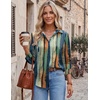 Zeagoo Blouses for Women Dressy Casual Long Sleeve Button Down Shirts Tops(Multicolor 289)