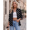 Zeagoo Blouses for Women Dressy Casual Long Sleeve Button Down Shirts Tops(Polka Dots Black)