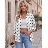 Zeagoo Blouses for Women Dressy Casual Long Sleeve Button Down Shirts Tops(Polka Dots White)