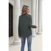 Zeagoo Blouses for Women Long Sleeve Dressy Casual Button Down Shirts(Army Green)