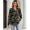 Zeagoo Blouses for Women Long Sleeve Dressy Casual Button Down Shirts(Camouflage)