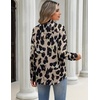 Zeagoo Blouses for Women Long Sleeve Dressy Casual Button Down Shirts(Leopard)