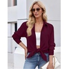 Zeagoo Button Down Shirt Women Long Sleeve Blouses Casual Tops Work Outfits(C-burgundy-stain Shield)