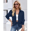 Zeagoo Button Down Shirt Women Long Sleeve Blouses Casual Tops Work Outfits(C-navy Blue-stain Shield)