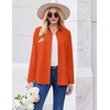 Zeagoo Button Down Shirt Women Long Sleeve Blouses Casual Tops Work Outfits(C-orange-stain Shield)