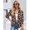 Zeagoo Button Down Shirt Women Long Sleeve Blouses Casual Tops Work Outfits(Geometric)
