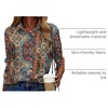 Zeagoo Button Down Shirt Women Long Sleeve Blouses Casual Tops Work Outfits(Multicolor 721)