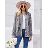 Zeagoo Button Down Shirt Women Long Sleeve Blouses Casual Tops Work Outfits(Paisley Printed)