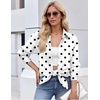 Zeagoo Button Down Shirt Women Long Sleeve Blouses Casual Tops Work Outfits(Polka Dots)
