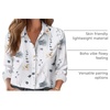 Zeagoo Button Down Shirts for Women Dressy Printed Long Sleeve Blouse(Bf112)