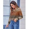 Zeagoo Button Down Shirts for Women Dressy Printed Long Sleeve Blouse(Jh398)