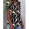 Zeagoo Button Down Shirts for Women Short Sleeve Tops V Neck Collar Blouses Business Casual Outfits(Cx312)