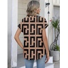 Zeagoo Button Down Shirts for Women Short Sleeve Tops V Neck Collar Blouses Business Casual Outfits(Jh308)
