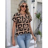 Zeagoo Button Down Shirts for Women Short Sleeve Tops V Neck Collar Blouses Business Casual Outfits(Jh308)
