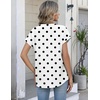 Zeagoo Button Down Shirts for Women Short Sleeve Tops V Neck Collar Blouses Business Casual Outfits(Jh592)