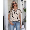 Zeagoo Button Down Shirts for Women Short Sleeve Tops V Neck Collar Blouses Business Casual Outfits(Jh602)