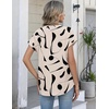 Zeagoo Button Down Shirts for Women Short Sleeve Tops V Neck Collar Blouses Business Casual Outfits(Jh602)