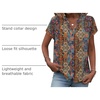 Zeagoo Button Down Shirts for Women Short Sleeve Tops V Neck Collar Blouses Business Casual Outfits(Mz721)