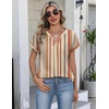 Zeagoo Button Down Shirts for Women Short Sleeve Tops V Neck Collar Blouses Business Casual Outfits(Tw720)