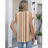 Zeagoo Button Down Shirts for Women Short Sleeve Tops V Neck Collar Blouses Business Casual Outfits(Tw720)