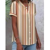Zeagoo Button Down Shirts for Women Short Sleeve Tops V Neck Collar Blouses Business Casual Outfits(Tw720)