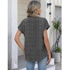 Zeagoo Button Down Shirts for Women Short Sleeve Tops V Neck Collar Blouses Business Casual Outfits(Tz400)