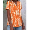 Zeagoo Button Down Shirts for Women Short Sleeve Tops V Neck Collar Blouses Business Casual Outfits(Zr466)