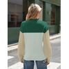 Zeagoo Sweaters for Women Fall Fashion 2025 Trendy Long Sleeve Turtleneck Pullover Lantern Knit Sweater Tops(Blue Green)