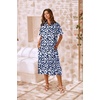 Zeagoo Women Dresses Summer Casual Short Sleeve Button Down Shirt Dresses 2026 Beach Cover Up with Pockets(Leaf Print)