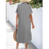 Zeagoo Women Dresses Summer Casual Short Sleeve Button Down Shirt Dresses 2026 Beach Cover Up with Pockets(Tz166)