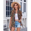 Zeagoo Womens Button Down Shirt Bust Pocket Short Sleeve Blouses Summer Top(Boho Multicolor 721)
