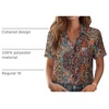 Zeagoo Womens Button Down Shirt Bust Pocket Short Sleeve Blouses Summer Top(Boho Multicolor 721)