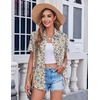 Zeagoo Womens Button Down Shirt Bust Pocket Short Sleeve Blouses Summer Top(Xh51)