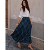 Zeagoo Women’s Chiffon Elastic High Waist Pleated Maxi Skirt with Pockets(Gw563)