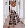 Zeagoo Women’s Chiffon Elastic High Waist Pleated Maxi Skirt with Pockets(Mz951)