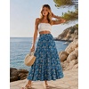 Zeagoo Women’s Chiffon Elastic High Waist Pleated Maxi Skirt with Pockets(Wf164)