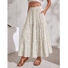 Zeagoo Women’s Chiffon Elastic High Waist Pleated Maxi Skirt with Pockets(Xh584)