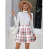 Zeagoo Women’s Skirt Basic Mini Skater Skirt 2026 Summer Skirts Stretchable High Waist A-Line Party Club Skirts(Gw326)